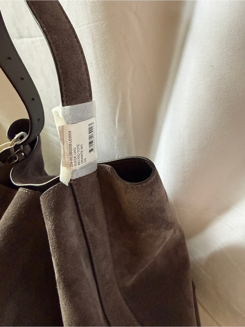 Toteme Suede Tote in Granite - Picture 3 of 9